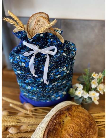 2 Layers Linen & Cotton Reusable Bread Bags