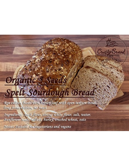 5 Seed Sourdough Spelt Bread