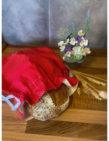 2 Layers Linen & Cotton Reusable Bread Bags